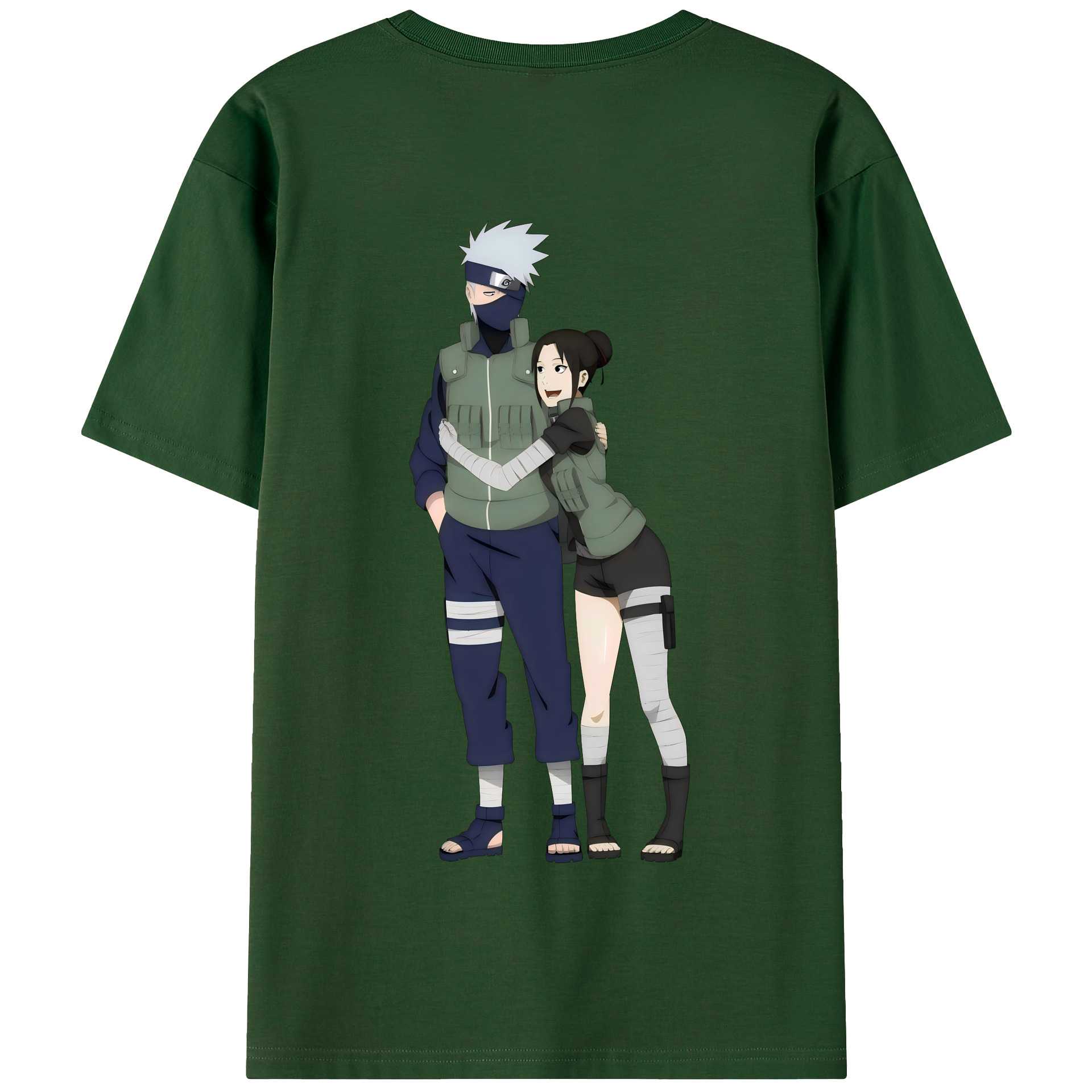 （画像用） NARUTO -ナルト- はたけ カカシ Hatake Kakashi 綿100％半袖Tシャツ（背面プリント）